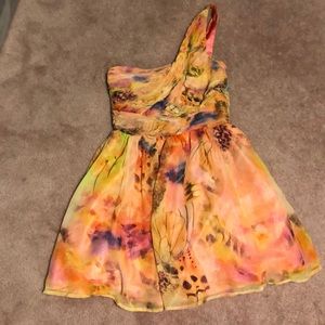 One shoulder summer dress